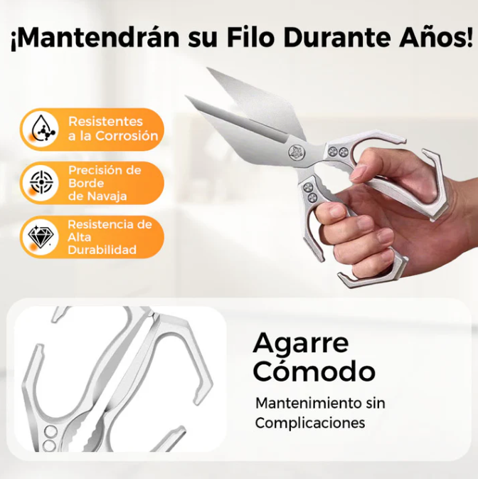 Tijeras de cocina de acero inoxidable para huesos de pollo, pescado