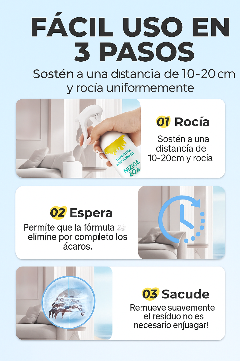 MiteSpray espray natural contra ácaros!