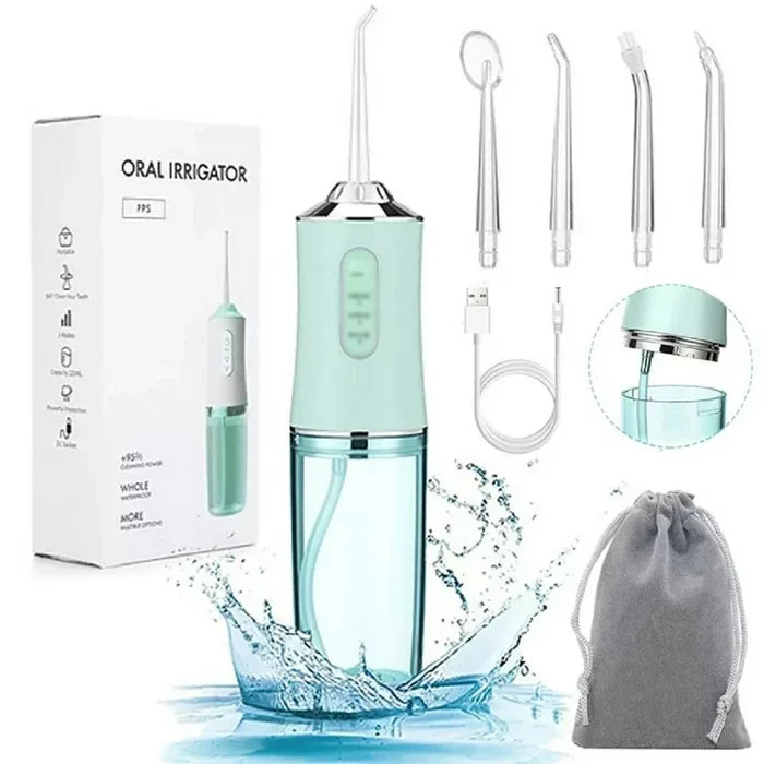 DentalWhite - Irrigador Oral Recargable 4 Boquillas