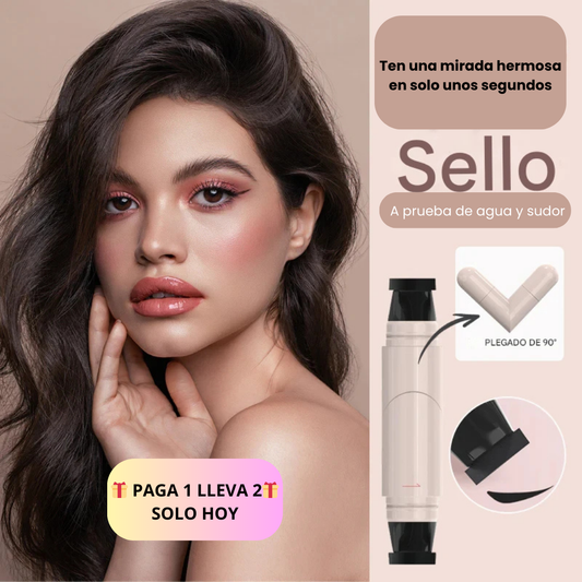 🎁Paga 1 lleva 2🎁 Sello delineador de ojos impermeable doble punta