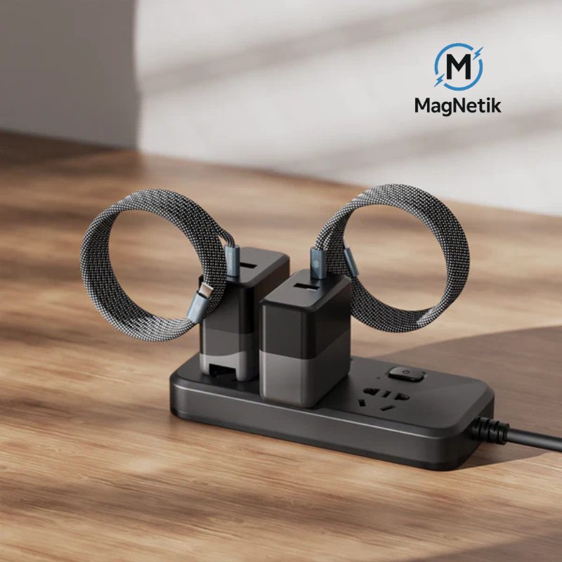 MagNetik® | Cable de carga ULTRA rápida magnético antienredos