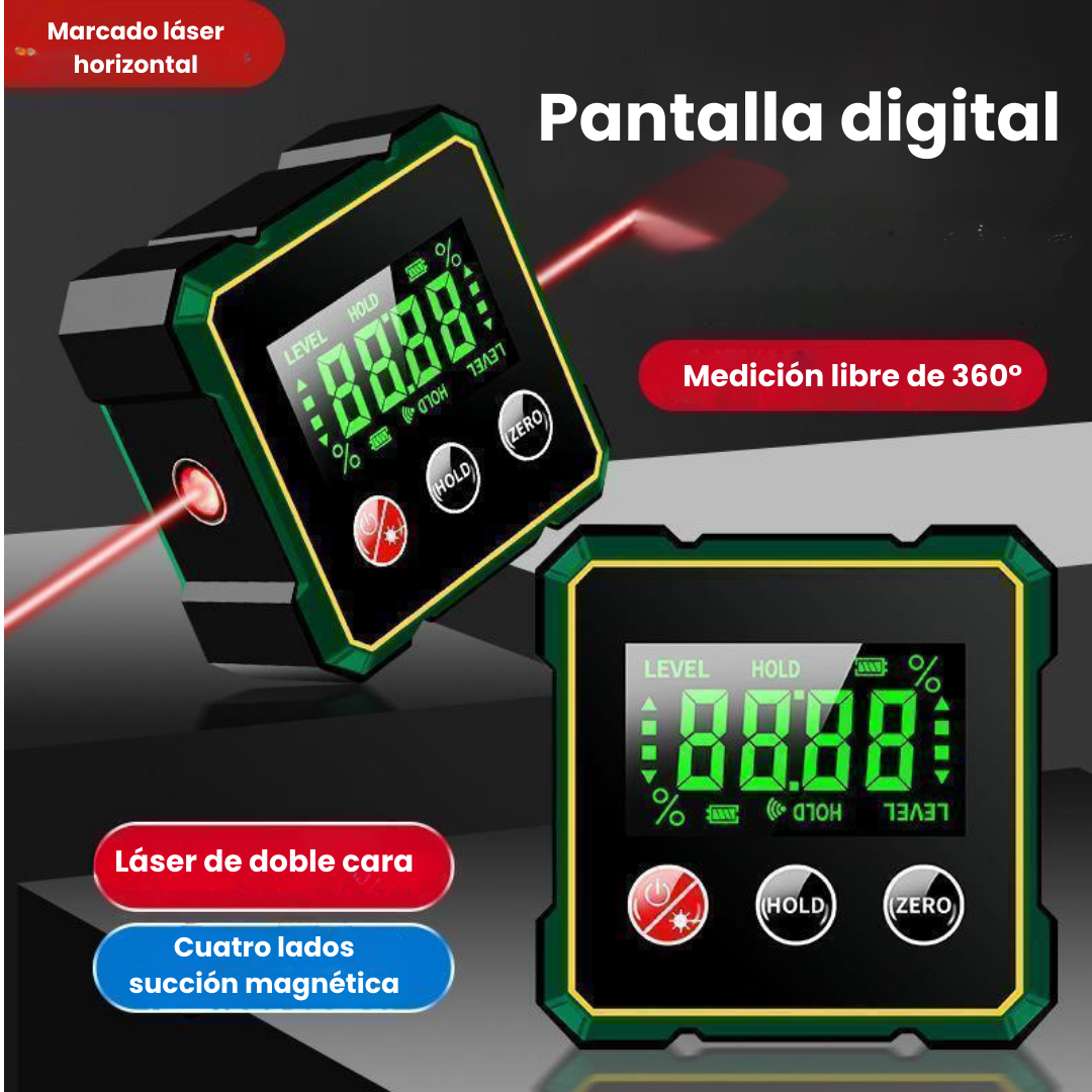 Laser digital inclinómetro