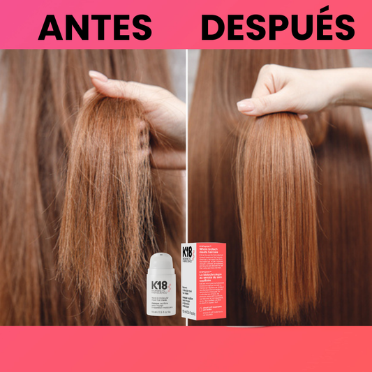 Mascarilla molecular sin enjuague, repara el cabello seco o dañado