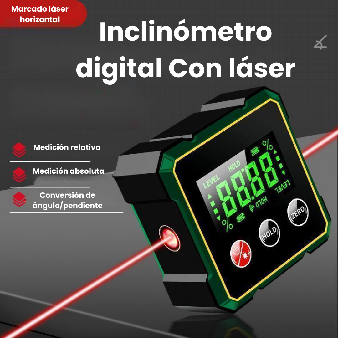 Laser digital inclinómetro