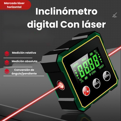 Laser digital inclinómetro
