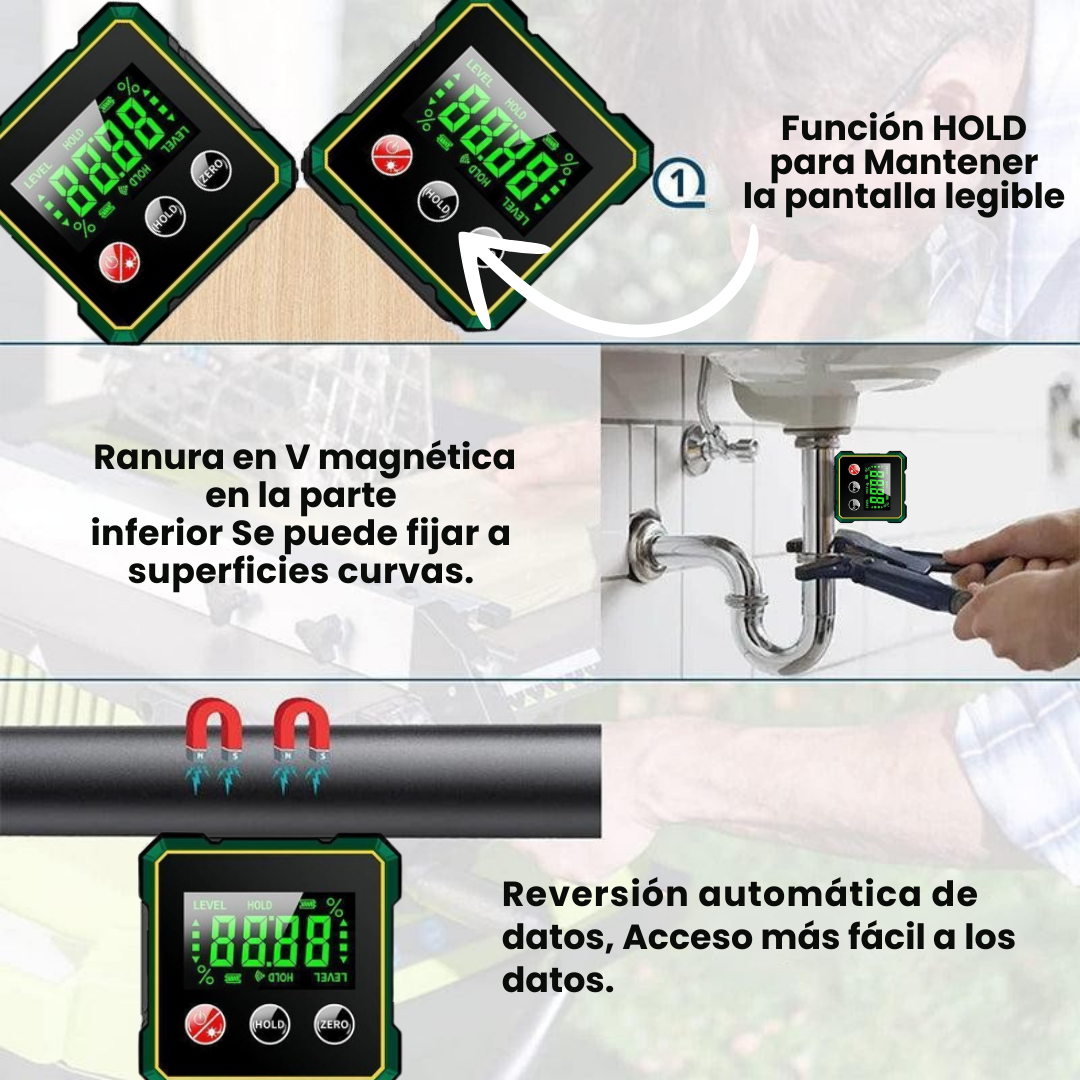 Laser digital inclinómetro