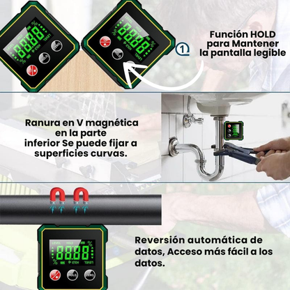 Laser digital inclinómetro