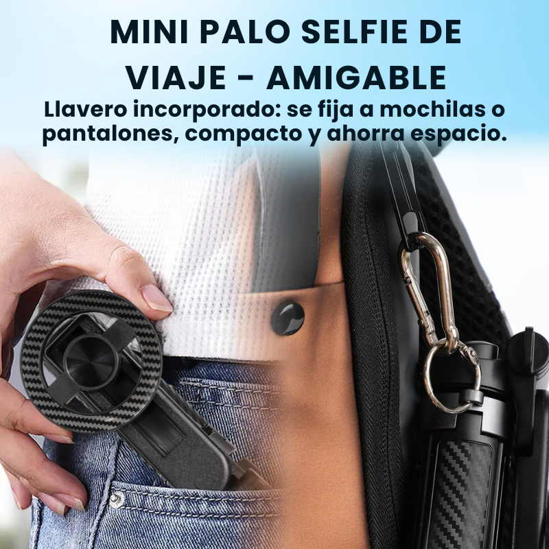 Palo de selfie 4 en 1 rotación 360° magnético