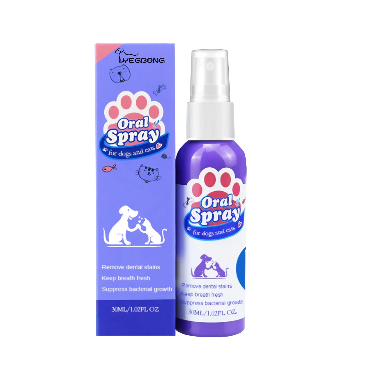 Espray de limpieza Oral para mascotas 120 ml