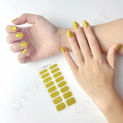 Nail uñas de Gel semicuradas, adhesivos de cobertura completa para lámpara UV  (PACK DE 10)