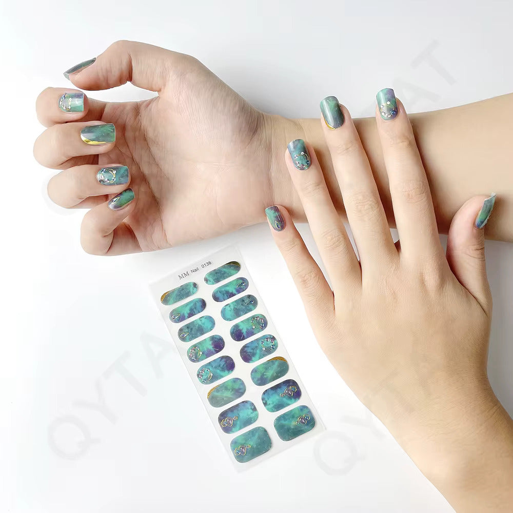 Nail uñas de Gel semicuradas, adhesivos de cobertura completa para lámpara UV  (PACK DE 10)