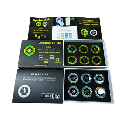 RadiationProtector™ - Juego de 6 sticker de protección contra la radiación de los celulares y dispositivos