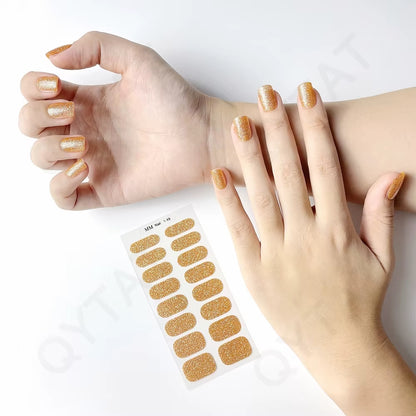 Nail uñas de Gel semicuradas, adhesivos de cobertura completa para lámpara UV  (PACK DE 10)