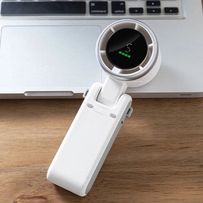 Ventilador turbo portátil de mano refresca tus días