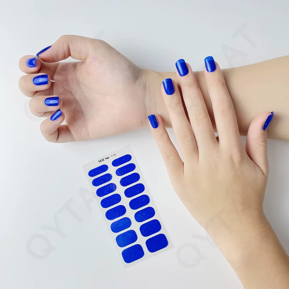 Nail uñas de Gel semicuradas, adhesivos de cobertura completa para lámpara UV  (PACK DE 10)