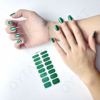 Nail uñas de Gel semicuradas, adhesivos de cobertura completa para lámpara UV  (PACK DE 10)
