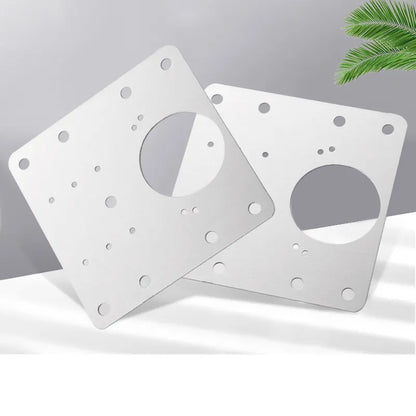 Placas de reparación de bisagra resistente para gabinetes (2 placas)