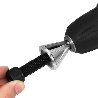 Herramienta de biselado para desbarbar tornillos