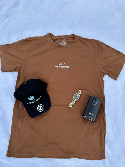 SUPER COMBO Camiseta Gorra Reloj y Loción