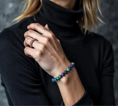 Nebula Pulsera Ojo de Tigre Multicolor - Maravilla, Intuición, Concentración