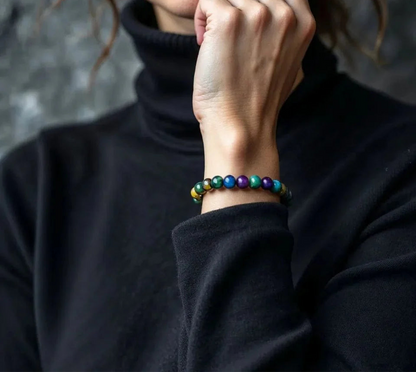 Nebula Pulsera Ojo de Tigre Multicolor - Maravilla, Intuición, Concentración
