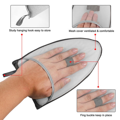 Tabla de planchar lavable, Mini guantes anti quemaduras