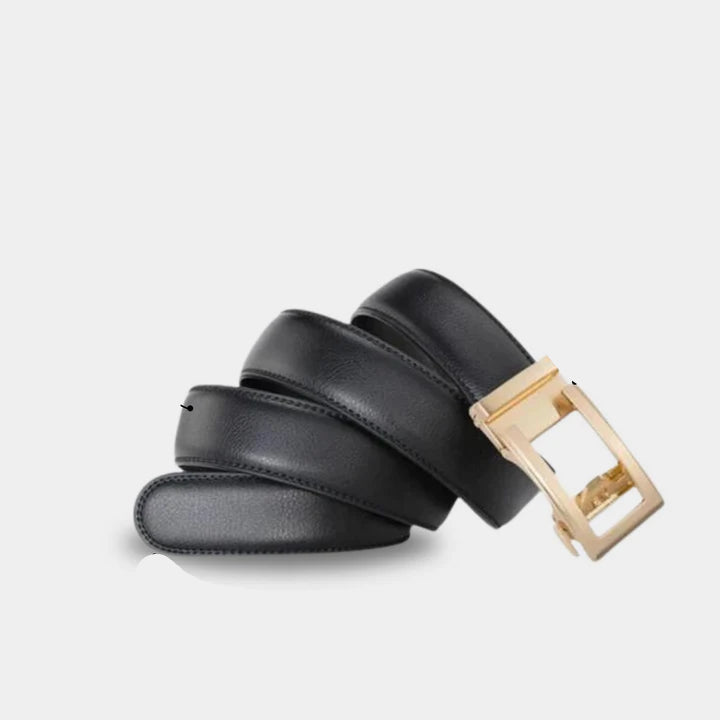 Cinturón de piel automático Easy-Click más caja de regalo