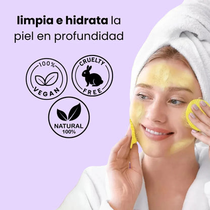 Almohadillas de curcuma y acido kojico - exfolia y nutre la piel (PACK DE 40)