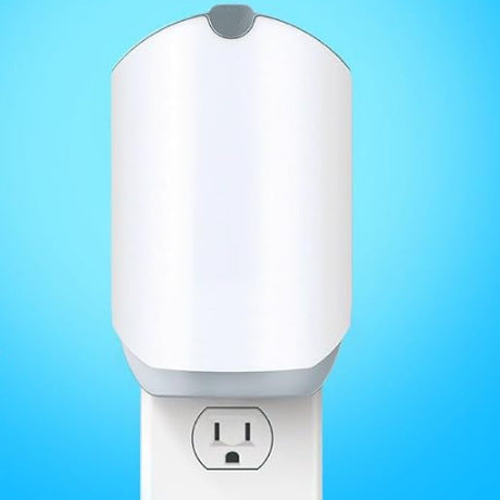 Trampa para insectos voladores, trampa para moscas (1 base enchufable + 1 cartucho)