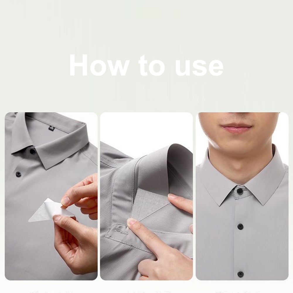 Pegatinas corrector de cuello de camisas x 30 piezas