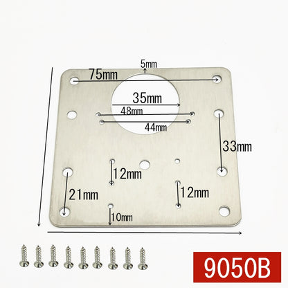 Placas de reparación de bisagra resistente para gabinetes (2 placas)