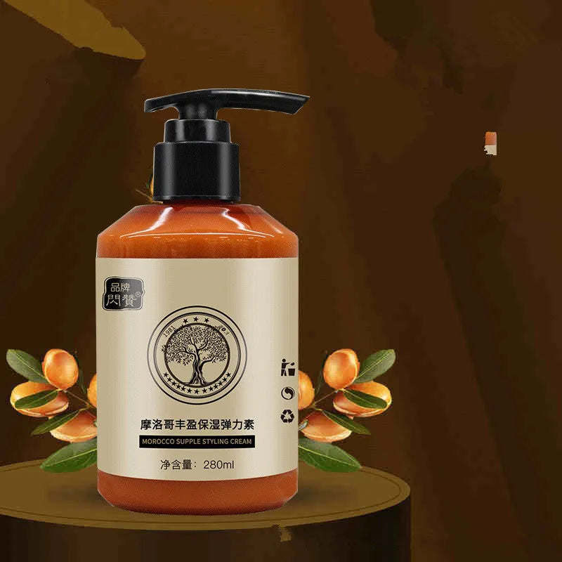 Acondicionador de peinado y elastificante de larga duración para cabellos rizados