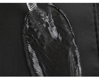 Bolsa de hombro con enchufe para auriculares, Cartera de 3 capas, a la moda