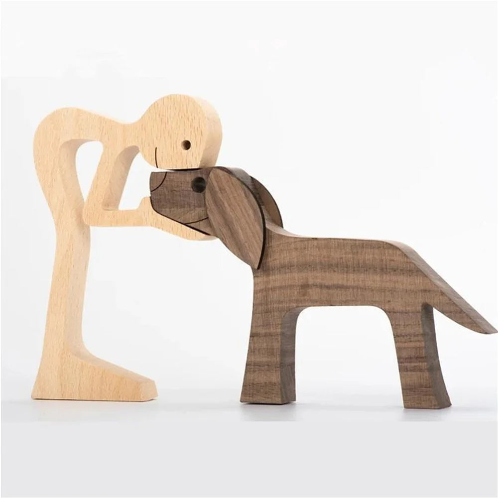 Figura de madera personalizada - Pasión canina