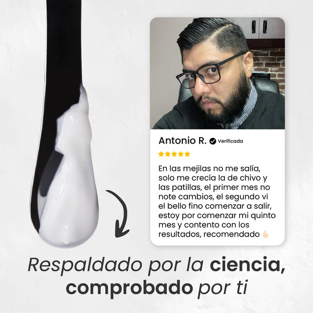 Bálsamo para Crecimiento de Barba Ultra Potente con Minoxidil 20% | 100mL