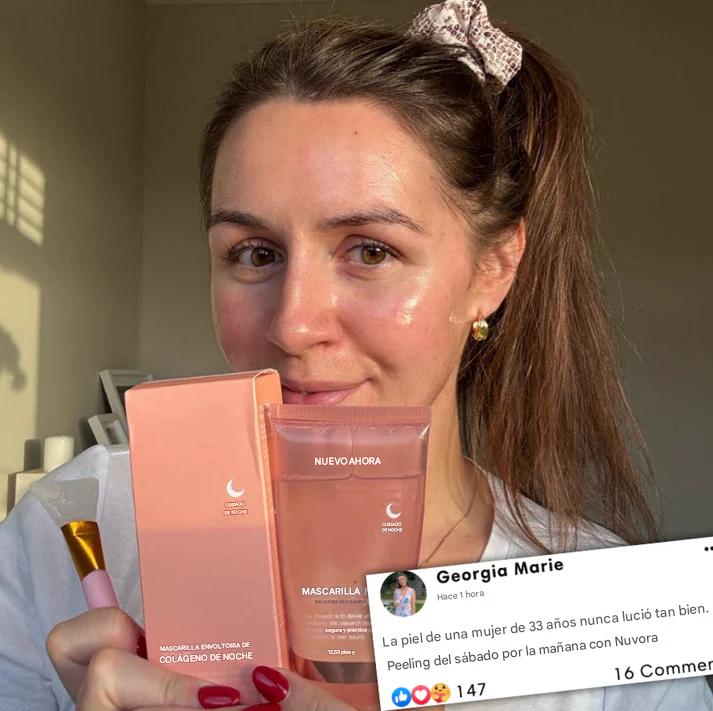 Nuvora - mascarilla de colágeno para la piel de vidrio