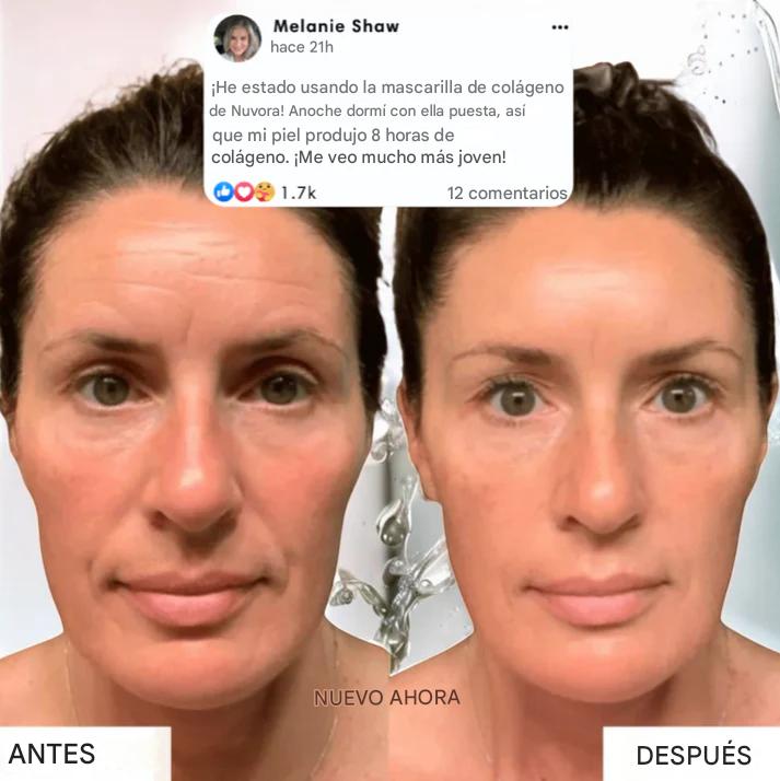 Nuvora - mascarilla de colágeno para la piel de vidrio