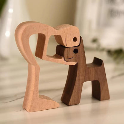 Figura de madera personalizada - Pasión canina