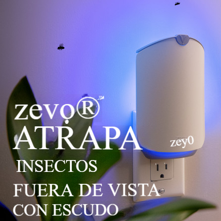 Trampa para insectos voladores, trampa para moscas (1 base enchufable + 1 cartucho)