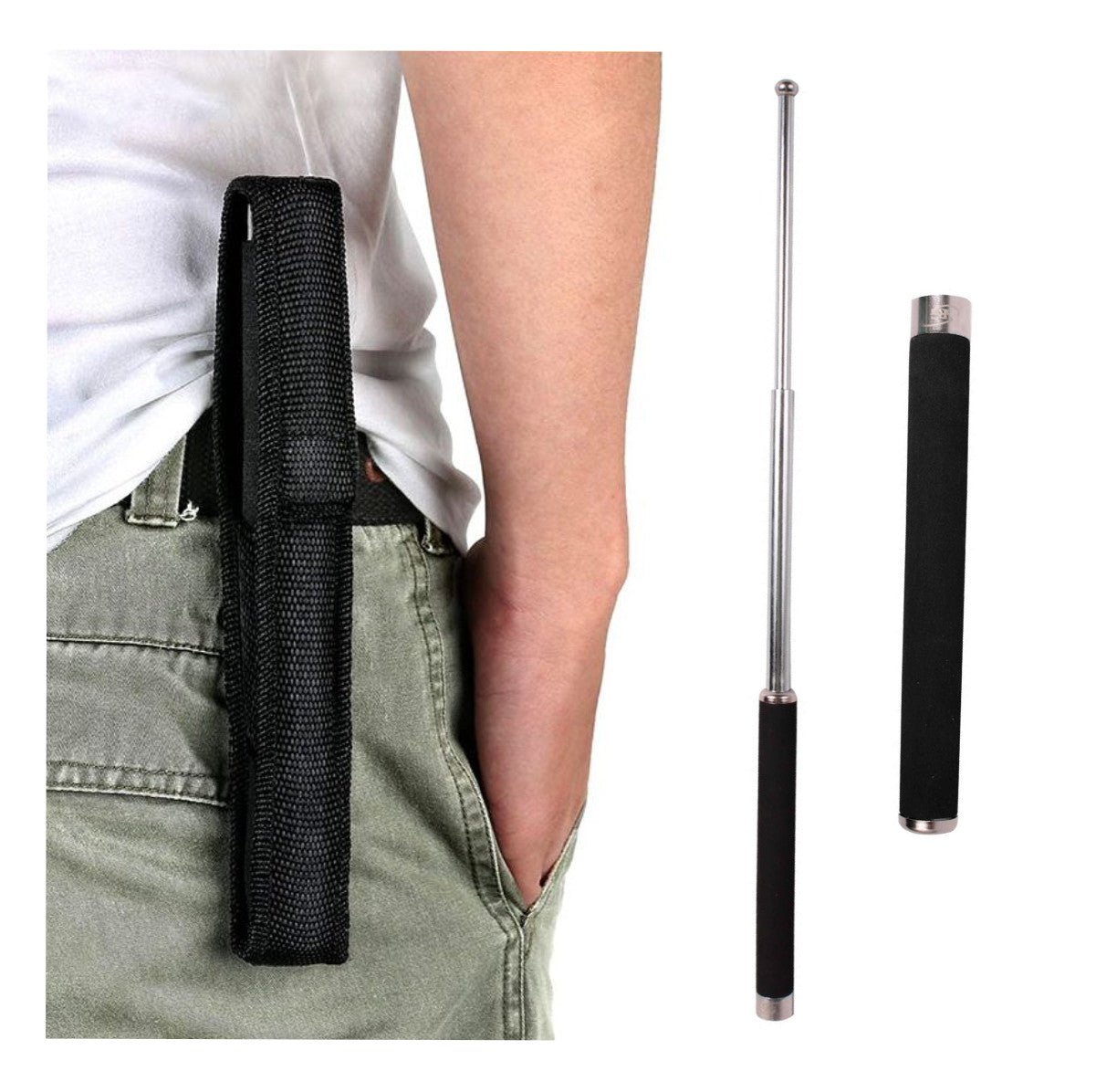 Tambo Bastón Defensa Personal + Estuche