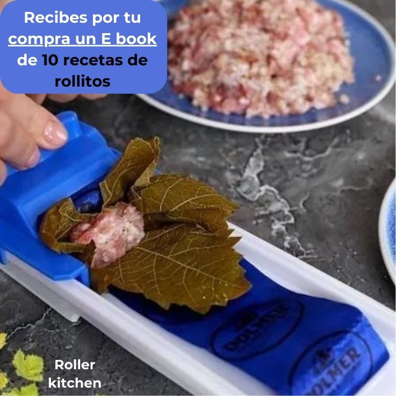 Roller kitchen ®️  prepara rollitos, lumpias + (Libro recetas rollitos gratis)