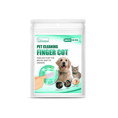 Toallitas de limpieza de dientes para perros y gatos anti sarro pack de 20