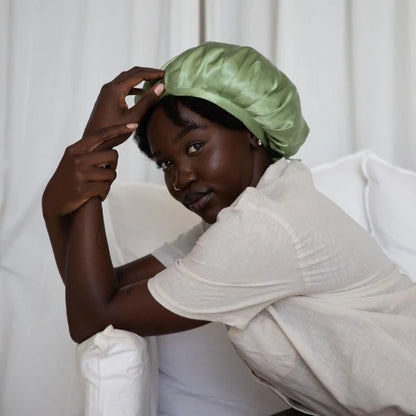Gorro de seda para dormir