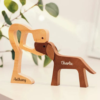 Figura de madera personalizada - Pasión canina