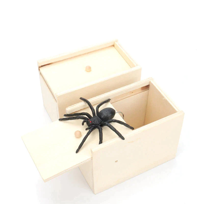 Caja de broma de araña
