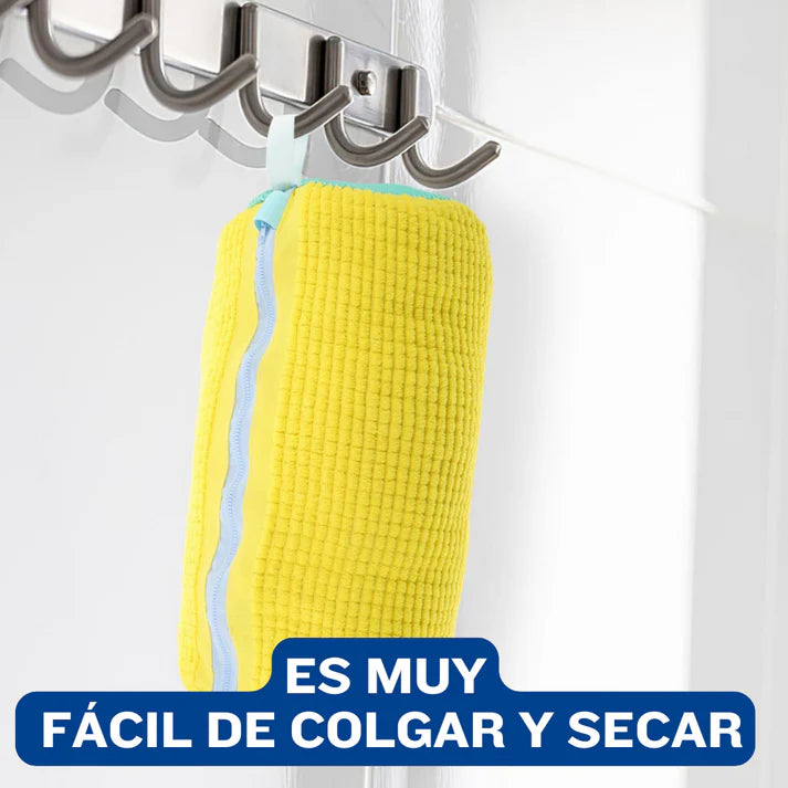 Bolsa protectora para lavado de zapatos con microfibras