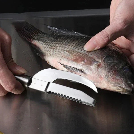 FISH SCALER PRO Descamador 3 en 1  Abrir barriga /descamar /quitar intestinos