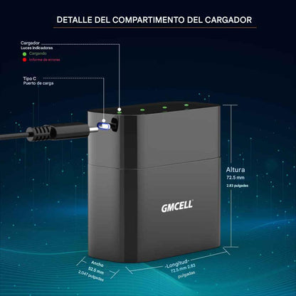 Cargador de batería AA y AAA para batería de NiMH y litio