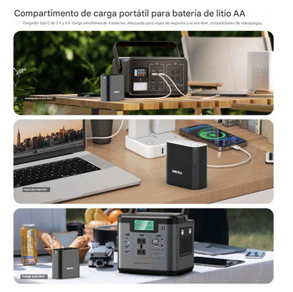 Cargador de batería AA y AAA para batería de NiMH y litio