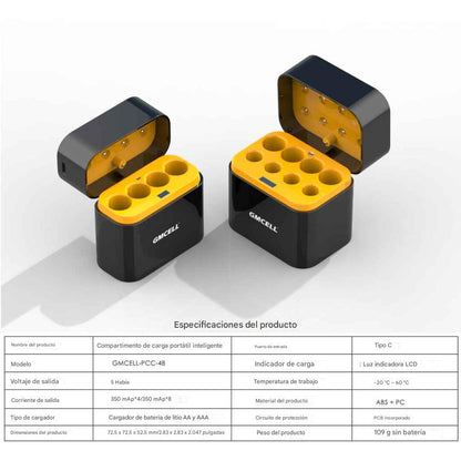 Cargador de batería AA y AAA para batería de NiMH y litio